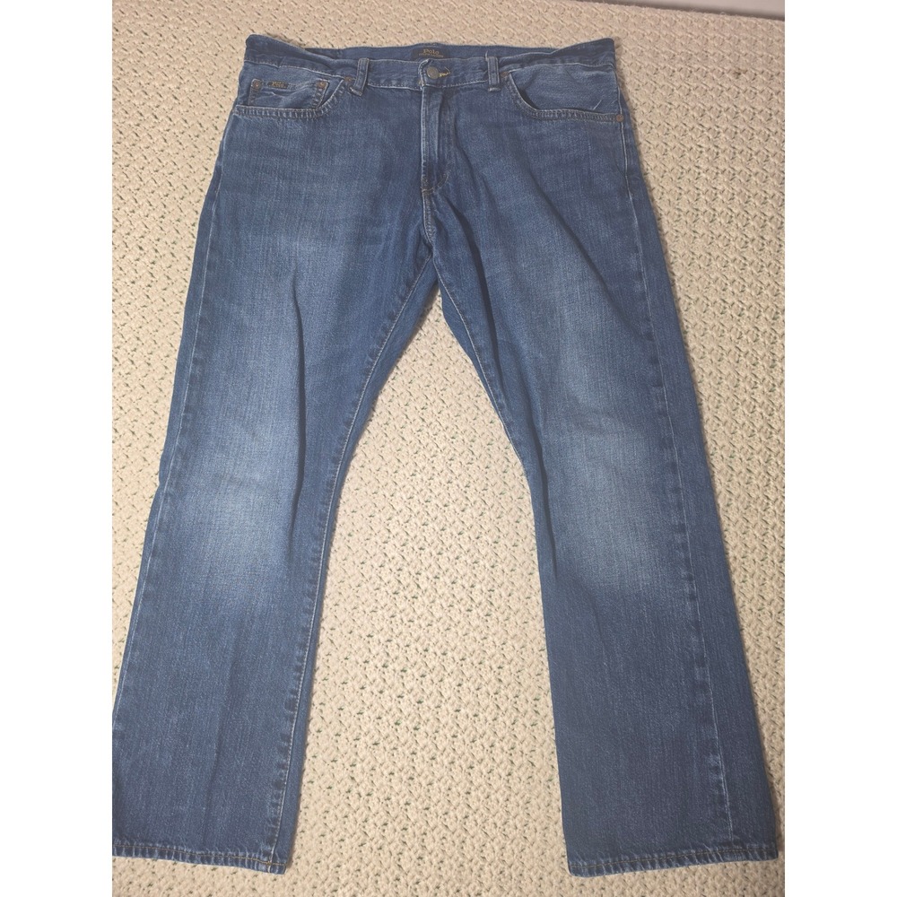 Polo Ralph Lauren Jeans Mens 36x30 Blue Excellent Straight Leg Medium Wash Denim